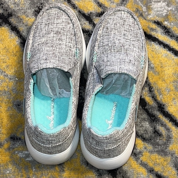 OrthoComfoot Women Canvas Slip on Shoes, Comfort Plantar Fasciitis size 8.5 - Picture 4 of 16